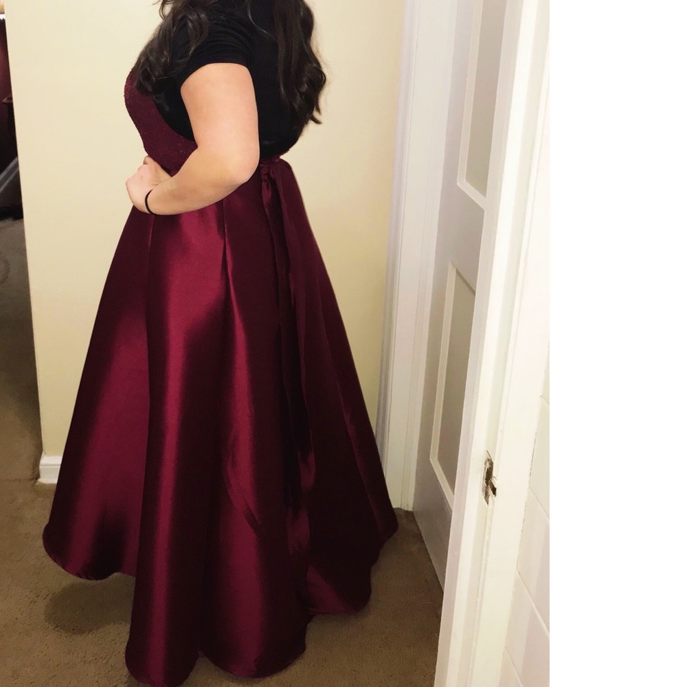 Burgundy Dress